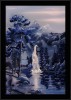 Картина из кристаллов Водопад в ночи